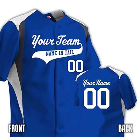 Design Online This Custom Baseball Jersey With 3 Colors Personalized