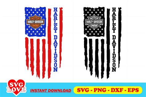 Harley Davidson Flag Svg Americas Favorite Ride