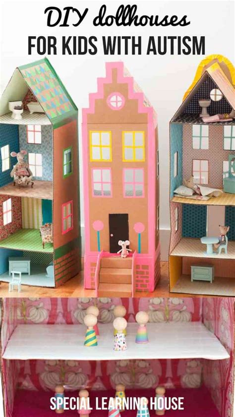 Diy Dollhouses Cardboard Townhouses A Dollhouse On Wheels And A