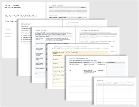 Free Quality Control Templates Smartsheet