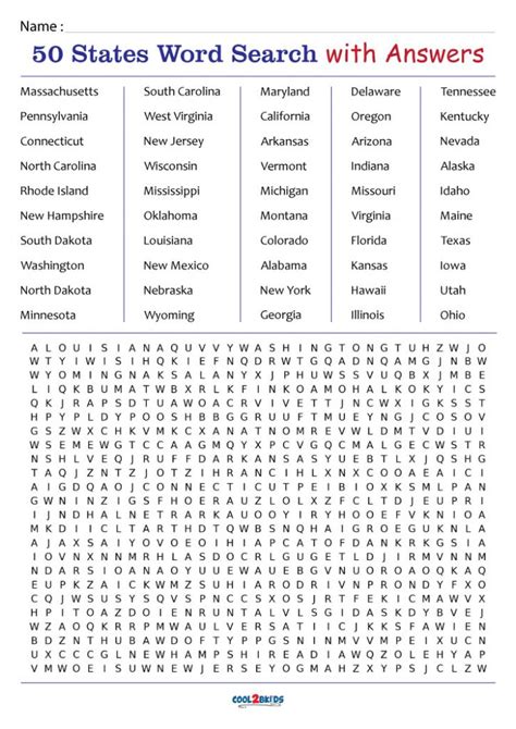 Printable Word Searches Us States Printable Word Search Puzzle Word