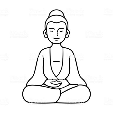 Buddha Drawing Easy Free Download On Clipartmag