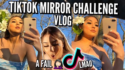 I Tried The Tiktok Mirror Challenge It Was A Struggle ♡ Vlog