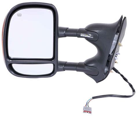 K Source Custom Extendable Towing Mirror Electricheat W Turn Signal Blackchrome Driver K