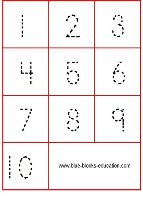 Tracing numbers is one of the learning activities that can be conducted to help children learn about numbers. Tracing numbers 1 to 10 - Flash cards for kids | Numbers ...
