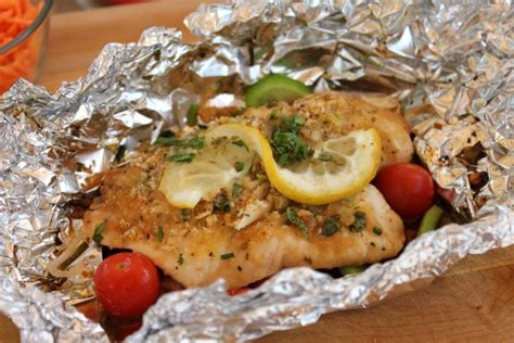 The taste of freshly barbecued fish is a real treat. Healthy Recipe for Grilled Fish in Foil on the BBQ Grill