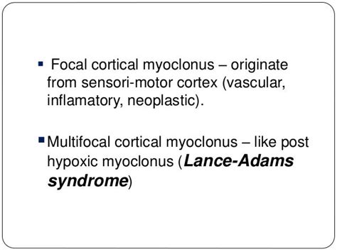Myoclonus Seizure