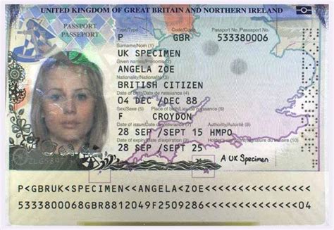 Паспорт в великобритании фото