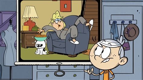 Image S2e18b Rita Eating Cheese Snacks While Using Charles As A Tablepng The Loud House