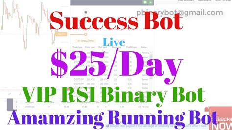 Rsi binary bot bot will be sent to your inbox. Binary.com Bot - VIP RSI Binary Bot | Success Bot, Amazing Running Binary Bot - YouTube