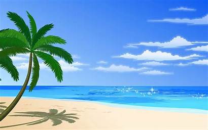 Palm Tree Wallpapers Beach Trees Single Background