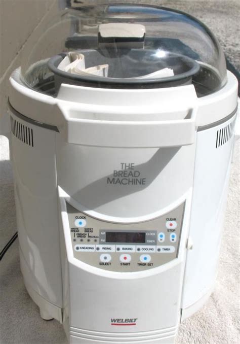 You can make all types of yeast dough in your welbilt bread machine. Welbilt Bread Machine Oven Maker ABM-100-3 with Manual ...
