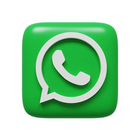 Logotipo De Whatsapp Procesamiento 3d 12162809 Png