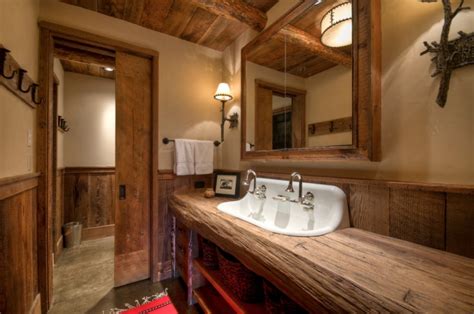 From vintage tubs to exquisite light fixtures from centuries past, achieving a beautiful bathroom with rustic influences isn't too hard pin these rustic bathroom decor ideas for later. 17+ Rustic Bathroom Vanity Designs, Ideas | Design Trends ...