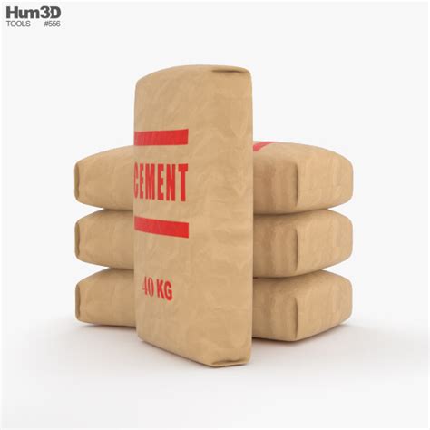 Cement Bag 3D model - Life and Leisure on Hum3D