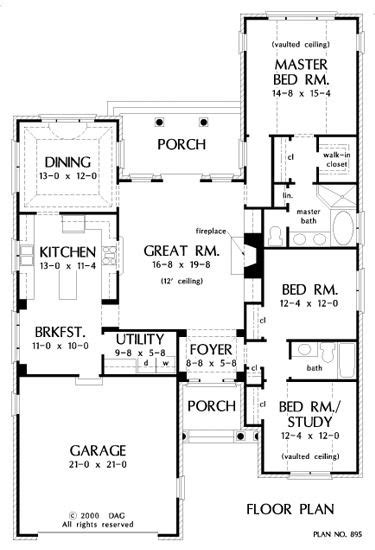 Narrow Story Brick House Plan Bedroom Home Plan Design Brick