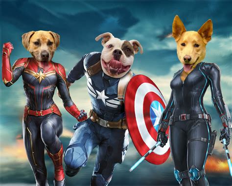 Pin On Custom Marvel Avengers Pet Portrait