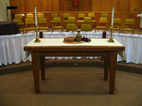 Communion Table We Used To Have An Altar Well A Great Bi Flickr