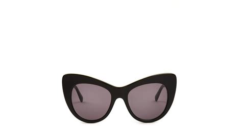 Stella Mccartney Falabella Cat Eye Sunglasses In Black Lyst