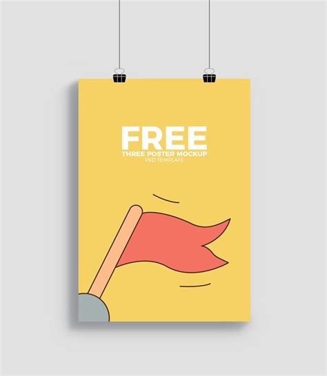 hanging poster mockup psd find  perfect creative mockups freebies  showcase