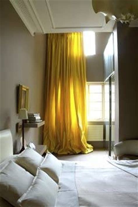 Yellow and gray bedroom curtains. Yellow Curtains - Transitional - bedroom - Rose Uniacke