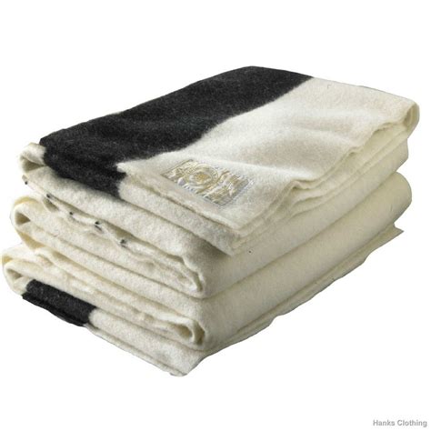Annie sloan paint in old ochre, some mixes to make the stripes, finished off with clear and dark wax after a little distressing. Hudson Bay Blanket Queen Size - Black | Wool blanket ...