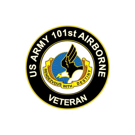 US Army Veteran St Airborne Unit Crest Sticker Decal US Army Division Veteran Stickers