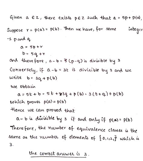 Let Z Be The Of Integers And R Be The Relation Defined In Z Such That