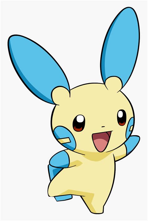 Minun Ag Anime Pokemon Png Small Blue And Yellow Pokemon Transparent