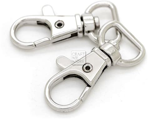 Craftmemore Swivel Lobster Claw Clasps Classic Trigger Snap Hooks