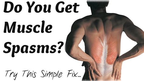 How To Get Rid Of Muscle Spasms Simple Electrolyte Trick Youtube