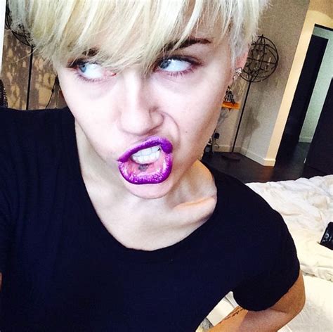Miley Cyrus Snaps A Selfie Celebrity Social Media Pics July 31