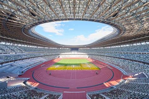 Japan's new national stadium, unveiled sunday, was inspired by the natural world and tokyo's the olympics always becomes a symbol for the era, so with the 2020 olympics, we wanted to create. The completed Tokyo 2020 Olympic Stadium : olympics