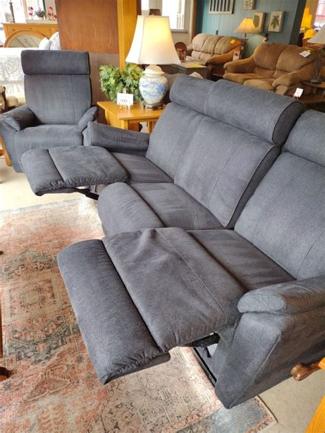 Navy Blue Lazboy Reclining Sofa Roth And Brader Furniture