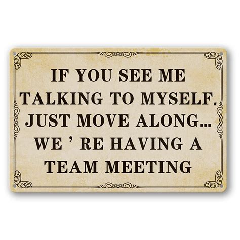 Buy Funny Office Signs Office Cubicle Decor For Women If You See Me Talking To Myself We Re
