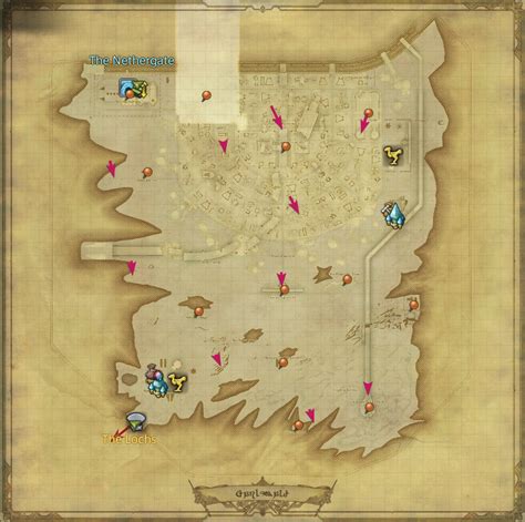 Ffxiv Locations Of All The Aether Currents In Garlemald Millenium