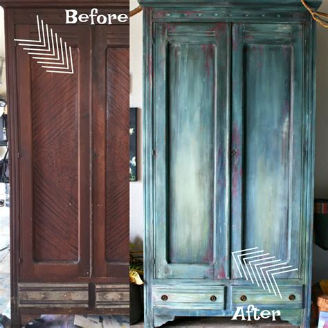 The Turquoise Iris Furniture And Art Antique Armoire Diy Paint