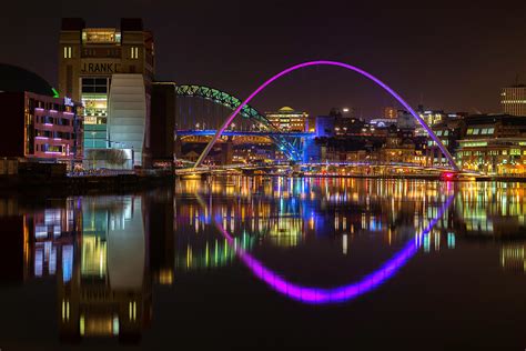 Newcastle Photos River Tyne At Night Newcastle Photos Newcastle Prints