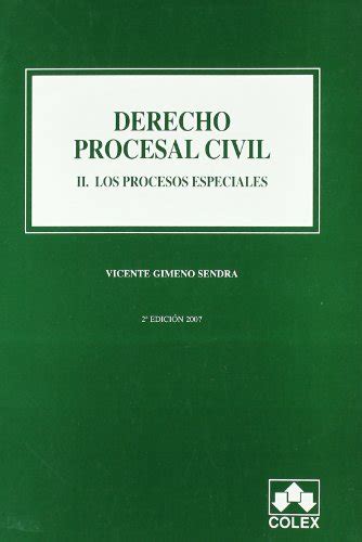 Comrirotho Derecho Procesal Civil Ii Los Procesesp 2ª Libro