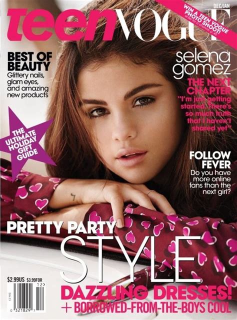 Selena Gomez In Teen Vogue Magazine December 2013 Issue Celebmafia