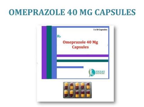 Omeprazole 40 Mg Capsules General Medicines At Best Price In Ankleshwar