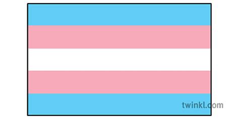 Transgender Pride Flag Ver 1 Illustration Twinkl