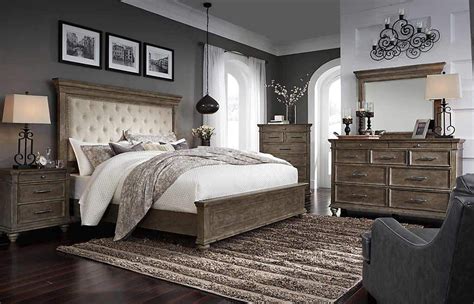 Shop for bedroom sets in bedroom furniture. Johnelle- EXCLUSIVE 5 Piece King Upholstered Bedroom ...