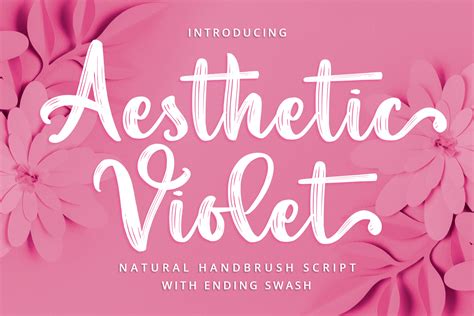 Aesthetic Violet Font By Abodaniel · Creative Fabrica