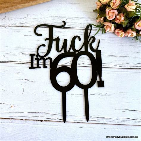 Wooden Fuck Im 30 Funny Birthday Cake Topper Online Party Supplies