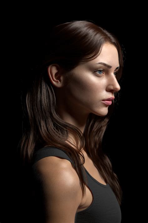 3d realistic woman character behance