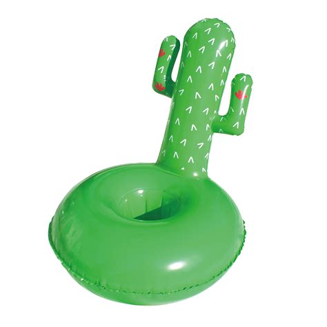 Northlight 8 Inflatable Cactus Swimming Pool Floating Drink Holder