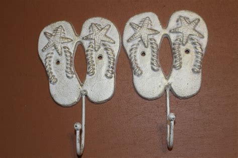 Beach Bathroom Towel Hooks Cast Iron 7 38 Inch 4 Of H 123 Etsy