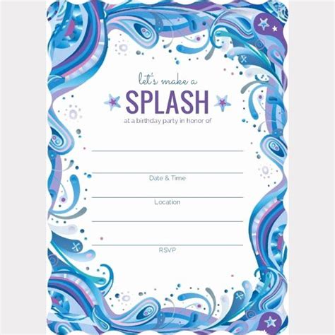 An invitation is the first impression for an event so it is important to make it stand out. 35 Blank Birthday Invitation Template | Party invite ...