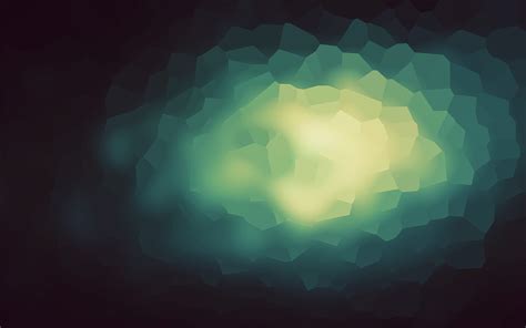 Green And Black Wallpaper Abstract Blurred Voronoi Diagram Hd